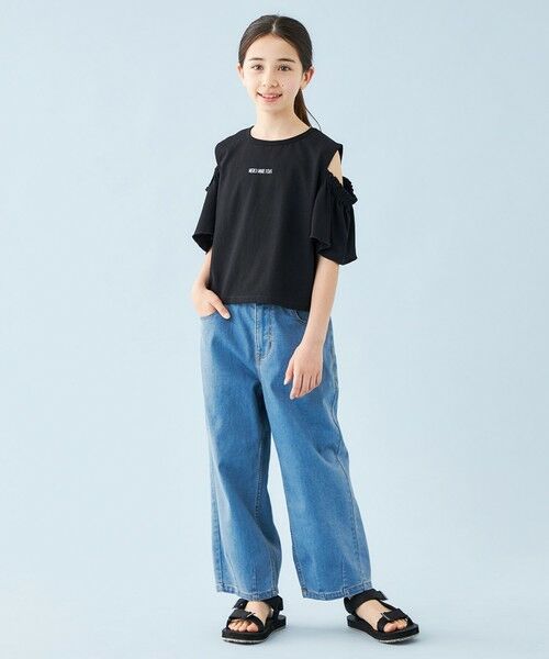 UNFILO / アンフィーロ デニムパンツ | 【110-150cm】カーブワイドデニム | 詳細5