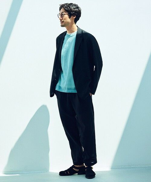 UNFILO / アンフィーロ その他パンツ | 【OCEANS web / YouTube 掲載】ライトウェイトシアー イージーテーパードパンツ(ブラック系)