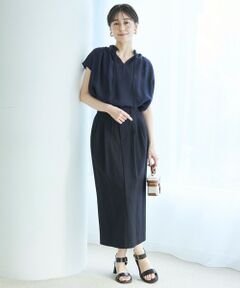 UNFILO / アンフィーロ ミニ・ひざ丈スカート | タックスカート