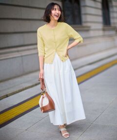 UNFILO / アンフィーロ ミニ・ひざ丈スカート | FINE MOVE タックスカート