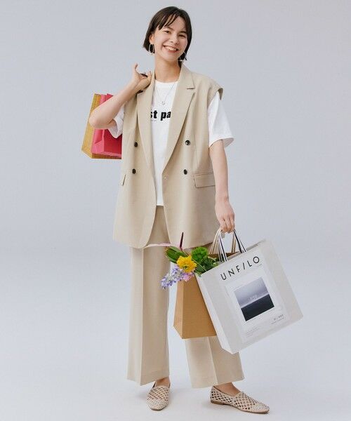 UNFILO / アンフィーロ ベスト | TENNEN TOUCH テーラードジレ | 詳細2