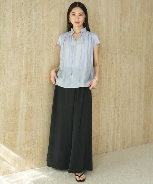 UNFILO / アンフィーロ シャツ・ブラウス | ヴィンテージシアー ギャザーブラウス | 詳細7