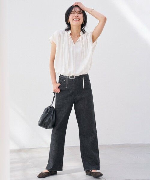 UNFILO / アンフィーロ シャツ・ブラウス | ヴィンテージシアー ギャザーブラウス | 詳細2