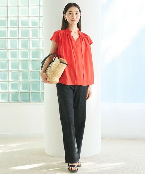 UNFILO / アンフィーロ シャツ・ブラウス | ヴィンテージシアー ギャザーブラウス | 詳細5