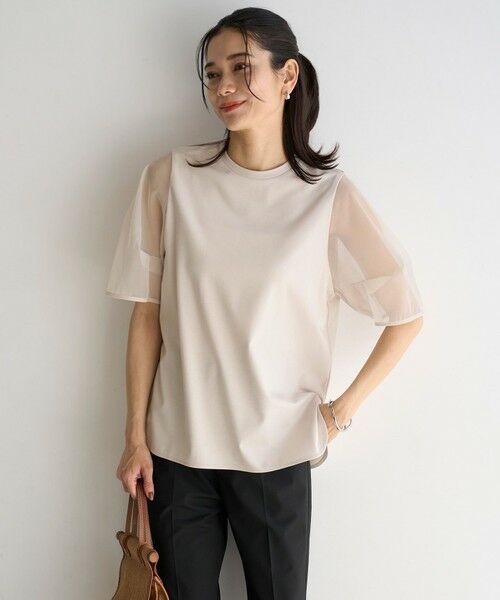 UNFILO / アンフィーロ カットソー | BEAUTY FORM-T シアースリーブT(グレージュ)