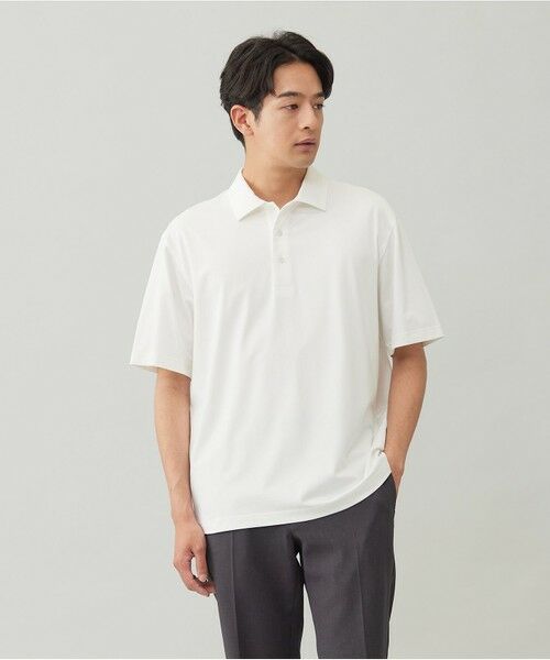メンズノンノWEB掲載】快適さらさら冷感POLO【男女兼用/接触冷感