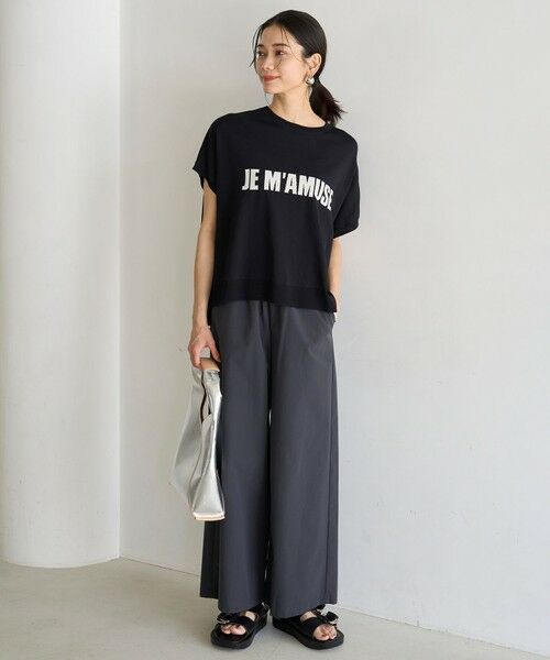 UNFILO / アンフィーロ ニット・セーター | スゴ機能美 ロゴフレンチスリーブ ニット | 詳細12