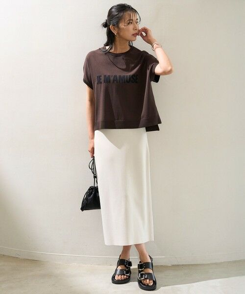 UNFILO / アンフィーロ ニット・セーター | スゴ機能美 ロゴフレンチスリーブ ニット | 詳細2