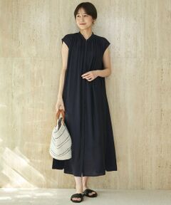 UNFILO / アンフィーロ ロング・マキシ丈ワンピース | ヴィンテージシアー ギャザーワンピース