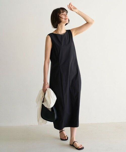 ✨美品✨ファビアナ フィリッピ モニーレ袖 コクーンロングワンピース 黒 M～Ｌ ✨美品✨ファビアナ フィリッピ モニーレ袖 コクーンロング