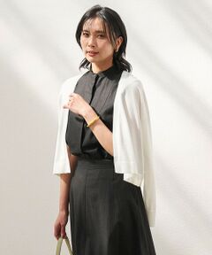 UNFILO / アンフィーロ シャツ・ブラウス | リネンレーヨン ノースリーブブラウス