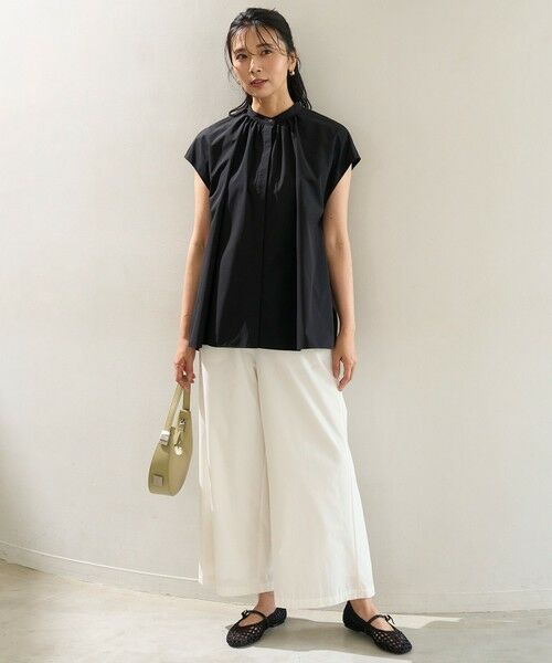 UNFILO / アンフィーロ シャツ・ブラウス | FINE MOVE ギャザーブラウス | 詳細15