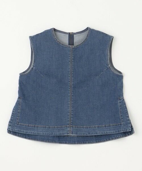 UNFILO / アンフィーロ シャツ・ブラウス | UNFILO DENIM LIGHT ノースリーブブラウス | 詳細4