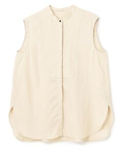 UNFILO / アンフィーロ シャツ・ブラウス | リネンレーヨン ノースリーブブラウス