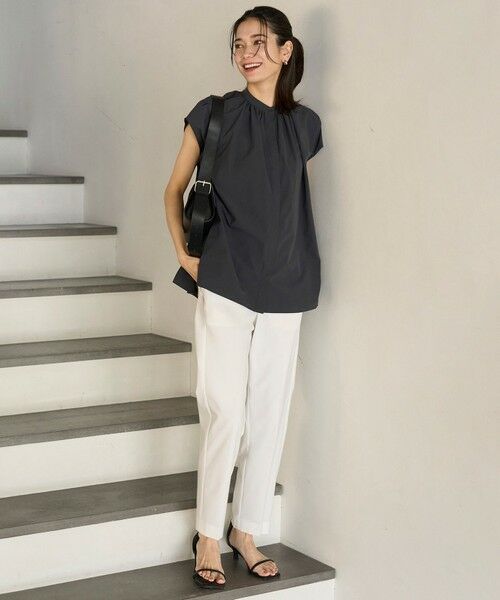 UNFILO / アンフィーロ シャツ・ブラウス | FINE MOVE ギャザーブラウス | 詳細12