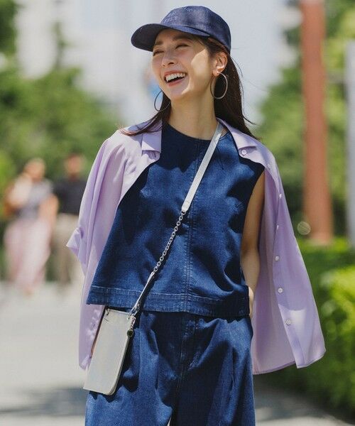 UNFILO / アンフィーロ シャツ・ブラウス | UNFILO DENIM LIGHT ノースリーブブラウス | 詳細13