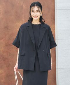 UNFILO / アンフィーロ テーラードジャケット | 【mi-molletコラボ】FINE MOVE ハーフスリーブジャケット