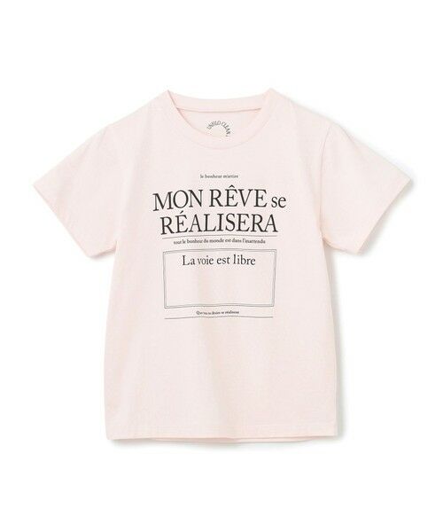 UNFILO/アンフィーロ 【110-150cm】CLEAN Tee(UNISEX) ピンク[ブラックロゴ] 140