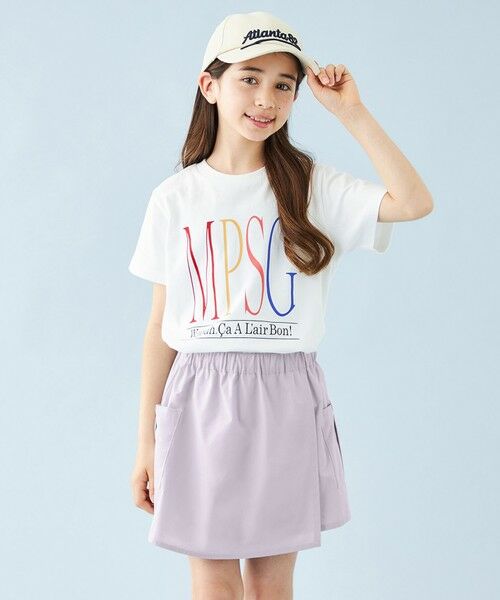 UNFILO/アンフィーロ 【110-150cm】CLEAN Tee(UNISEX) オフ[カラフルロゴ] 110