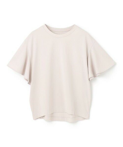 UNFILO/アンフィーロ 【UVカット/接触冷感】フレアスリーブ Tシャツ グレージュ M UNFILO/アンフィーロ 【UVカット/接触冷感】フレアスリーブ Tシャツ グレージュ M