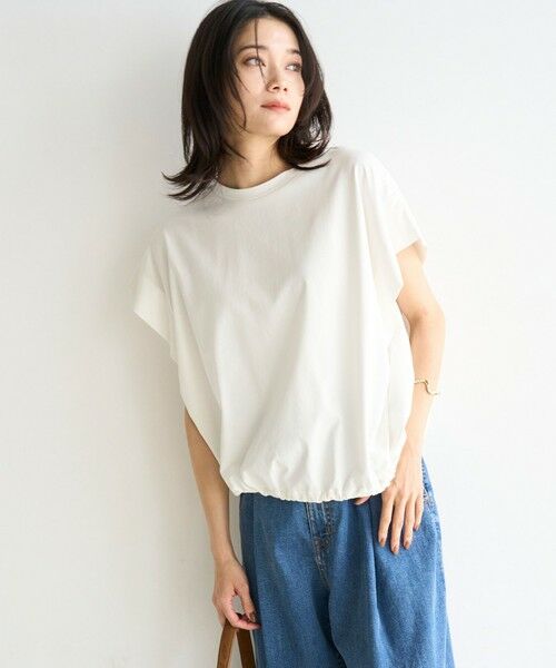 UNFILO / アンフィーロ カットソー | フレンチスリーブ ドロストTシャツ | 詳細1