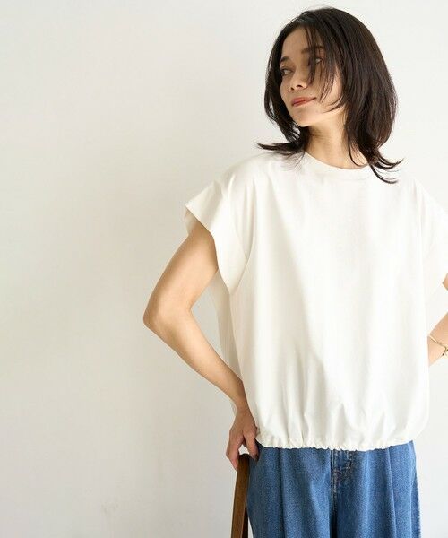 UNFILO / アンフィーロ カットソー | フレンチスリーブ ドロストTシャツ | 詳細2