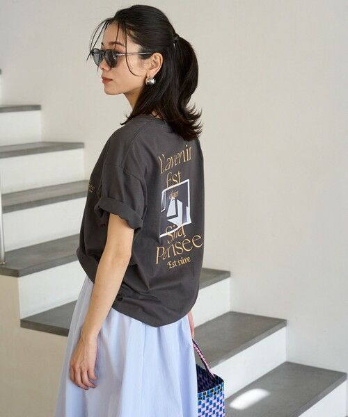 UNFILO/アンフィーロ 【洗える/抗菌防臭】CLEAN Tee チャコール1 F UNFILO/アンフィーロ 【洗える/抗菌防臭】CLEAN Tee チャコール1 F