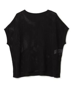 UNFILO / アンフィーロ ニット・セーター | メッシュ ハーフスリーブ ニット