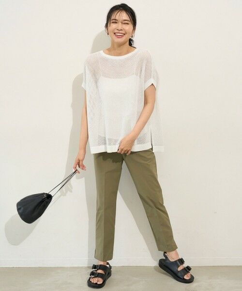 UNFILO / アンフィーロ ニット・セーター | メッシュ ハーフスリーブ ニット | 詳細2