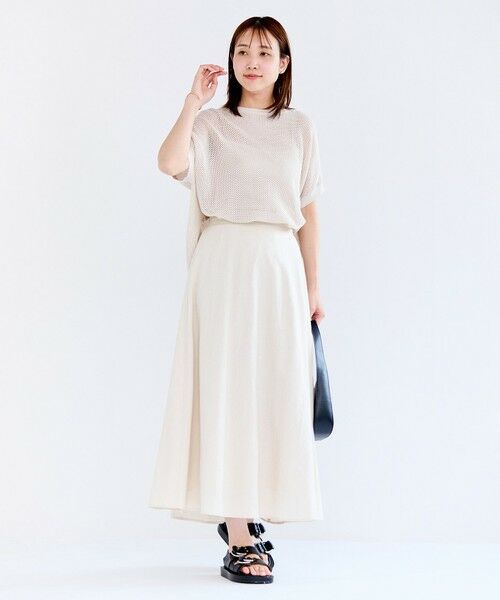 UNFILO / アンフィーロ ニット・セーター | メッシュ ハーフスリーブ ニット | 詳細6