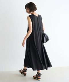 UNFILO / アンフィーロ ロング・マキシ丈ワンピース | リネンレーヨン ノースリーブワンピース