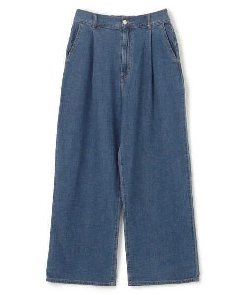 UVカット/遮熱】UNFILO DENIM LIGHT タックワイドパンツ
