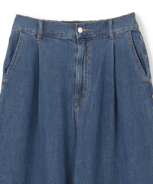 UVカット/遮熱】UNFILO DENIM LIGHT タックワイドパンツ