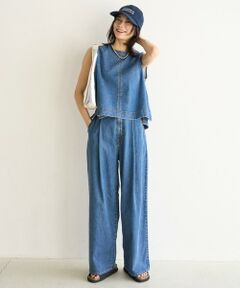 UNFILO / アンフィーロ デニムパンツ | UNFILO DENIM LIGHT タックワイドパンツ