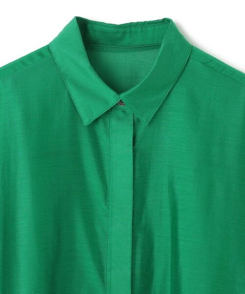 UNFILO / アンフィーロ シャツ・ブラウス | ライトシアー クロップドシャツ | 詳細6