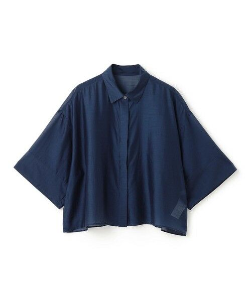 UNFILO / アンフィーロ シャツ・ブラウス | ライトシアー クロップドシャツ | 詳細12