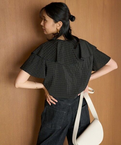 UNFILO / アンフィーロ シャツ・ブラウス | ライトシアー ラッフルブラウス | 詳細9