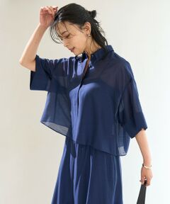 UNFILO / アンフィーロ シャツ・ブラウス | ライトシアー クロップドシャツ