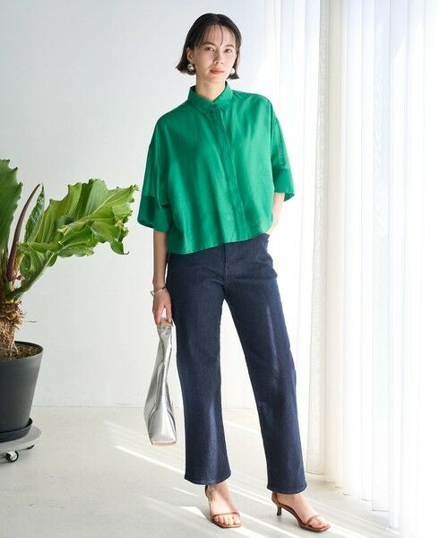 UNFILO / アンフィーロ シャツ・ブラウス | ライトシアー クロップドシャツ | 詳細3