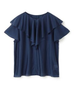 UNFILO / アンフィーロ シャツ・ブラウス | ライトシアー ラッフルブラウス