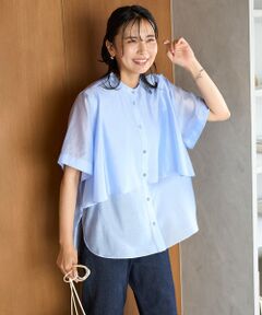 ラメリンクルシフォン ブラウス セール】 ラメリンクルシフォン ブラウス （シャツ・ブラウス