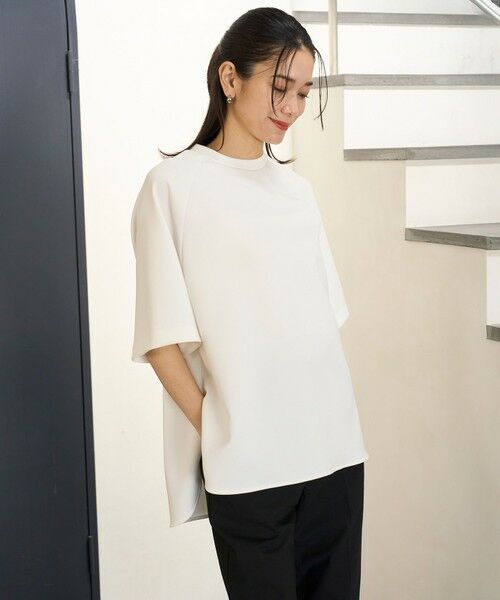 UNFILO / アンフィーロ カットソー | BEAUTY FORM JERSEY Light バックZIPトップス | 詳細1