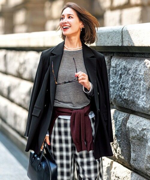 UNFILO / アンフィーロ その他パンツ | シアー オンブレーチェック ワイドパンツ | 詳細2