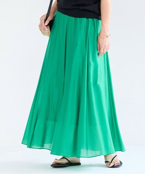 UNFILO / アンフィーロ ミニ・ひざ丈スカート | ライトシアー フレアスカート | 詳細6