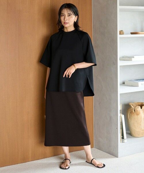 UNFILO / アンフィーロ ミニ・ひざ丈スカート | BEAUTY FORM JERSEY Light Iラインスカート | 詳細1