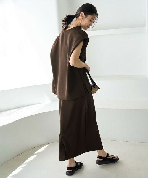 UNFILO / アンフィーロ ミニ・ひざ丈スカート | BEAUTY FORM JERSEY Light Iラインスカート | 詳細3