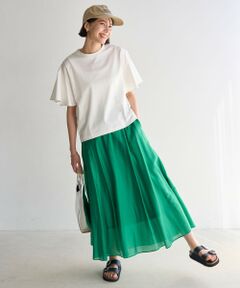UNFILO / アンフィーロ ミニ・ひざ丈スカート | ライトシアー フレアスカート