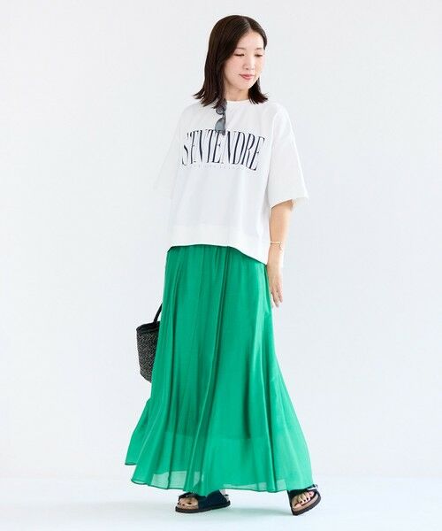 UNFILO / アンフィーロ ミニ・ひざ丈スカート | ライトシアー フレアスカート | 詳細3