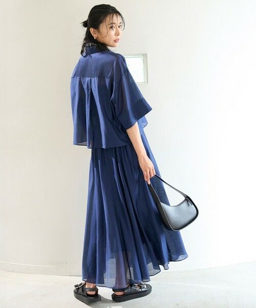 UNFILO / アンフィーロ ミニ・ひざ丈スカート | ライトシアー フレアスカート | 詳細14