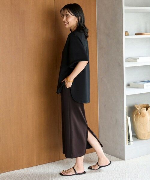 UNFILO / アンフィーロ ミニ・ひざ丈スカート | BEAUTY FORM JERSEY Light Iラインスカート | 詳細2